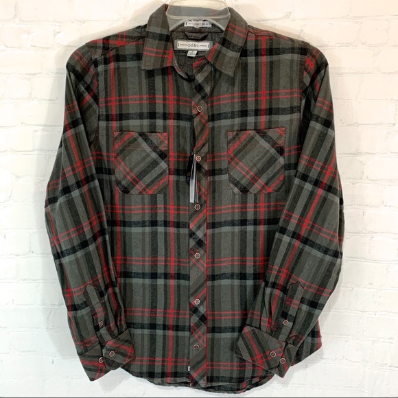 PD&C Plaid Flannel Woman’s NWT Size Small - Picture 1 of 8
